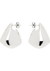 Bottega Veneta Silver Small Fin Earrings