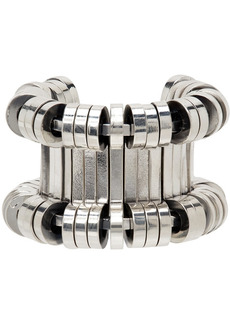 Bottega Veneta Silver Staple Ring