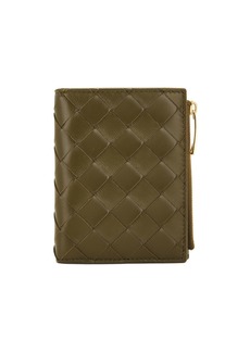 Bottega Veneta Small Intrecciato Bi-fold Wallet