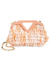 Bottega Veneta Small Point Shell Pouch in Shell/Gold/Peachy at Nordstrom