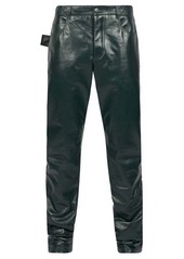Bottega Veneta Straight-leg leather trousers