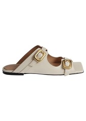 BOTTEGA VENETA Stretch Buckle leather flat sandals