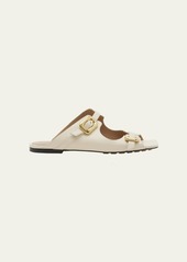 Bottega Veneta Stretch Smooth Leather Buckle Sandals