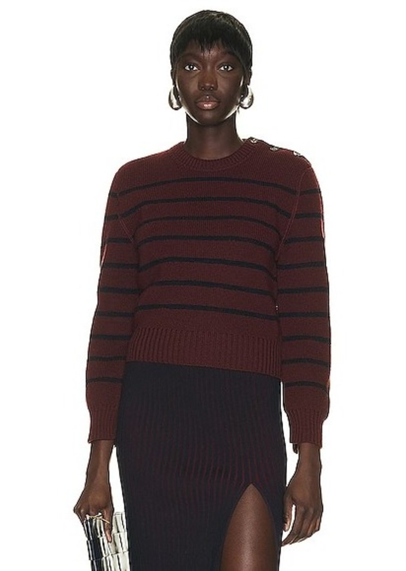 Bottega Veneta Striped Rib Knit Sweater