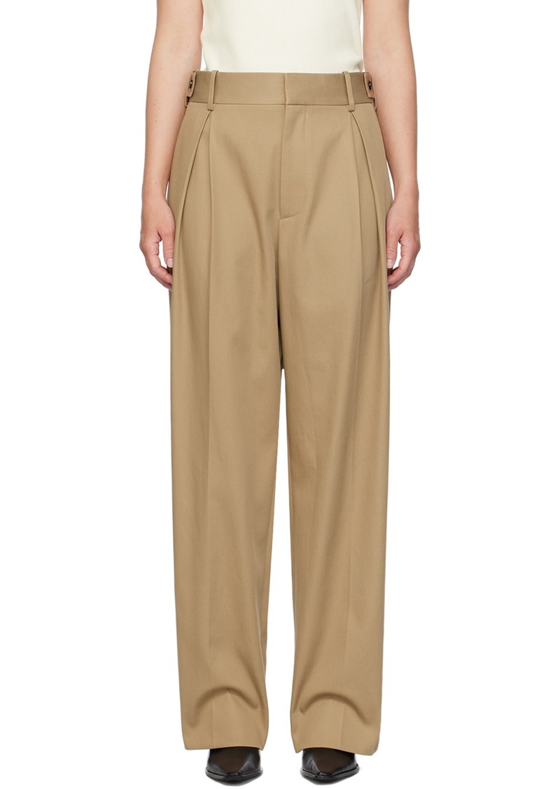 Bottega Veneta Tan Tapered Trousers