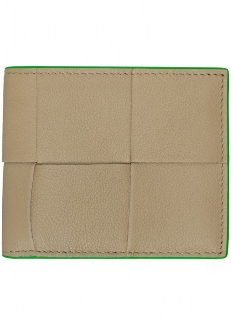 Bottega Veneta Taupe Bifold Wallet