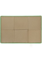 Bottega Veneta Taupe Credit Card Case