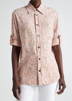 Bottega Veneta Textured Button-Up Shirt