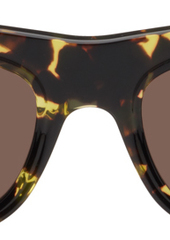 Bottega Veneta Tortoiseshell Classic Oval Sunglasses