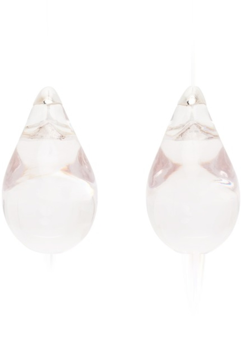 Bottega Veneta Transparent Drop Earrings