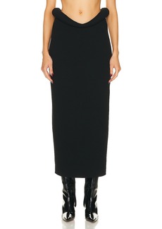 Bottega Veneta Viscose Compact Frise Skirt