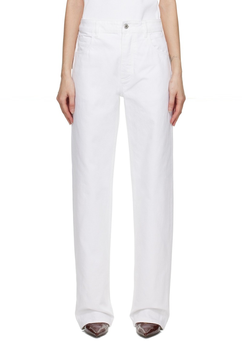 Bottega Veneta White Patch Jeans