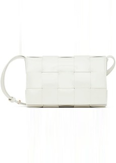 Bottega Veneta White Small Cassette Bag