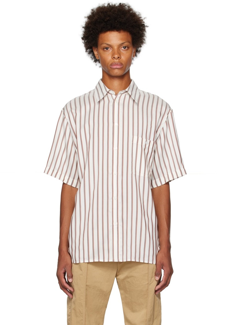 Bottega Veneta White Striped Shirt