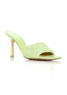 Bottega Veneta Women's Quilted High Heel Slide Sandals
