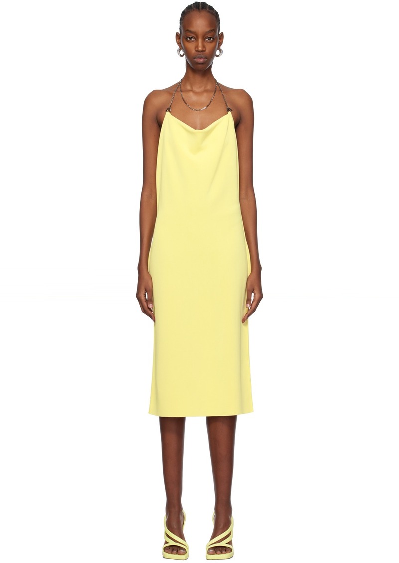 Bottega Veneta Yellow Chain Midi Dress