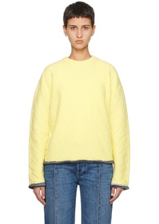 Bottega Veneta Yellow Intreccio Sweater