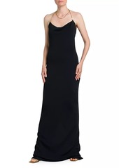 Bottega Veneta Chain-Link Halter Gown