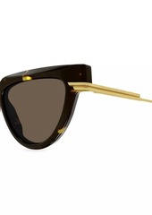 Bottega Veneta Combi 54MM Cat-Eye Sunglasses