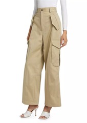 Bottega Veneta Compact Cotton Twill Trousers