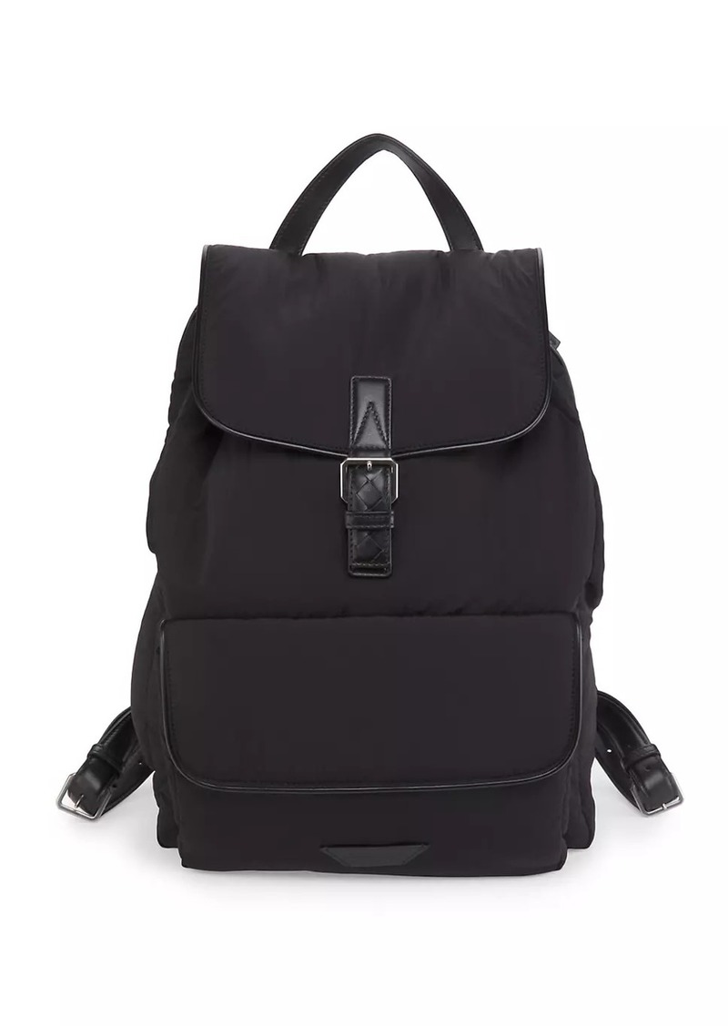 Bottega Veneta Crossroad Intrecciato Leather Backpack