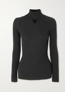 Bottega Veneta Cutout Ribbed Wool-blend Sweater
