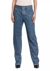 Bottega Veneta Denim-Coated Leather Pants