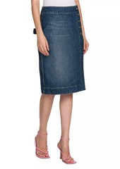 Bottega Veneta Denim Wrap Cargo Skirt