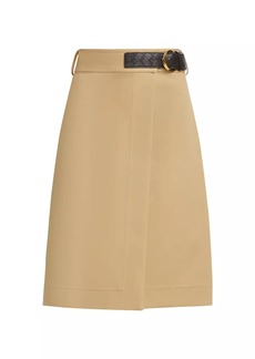 Bottega Veneta Double Cotton Canvas Skirt