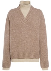 Bottega Veneta Double Layer Wool Sweater