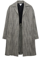 Bottega Veneta Felted Wool Chevron Carcoat