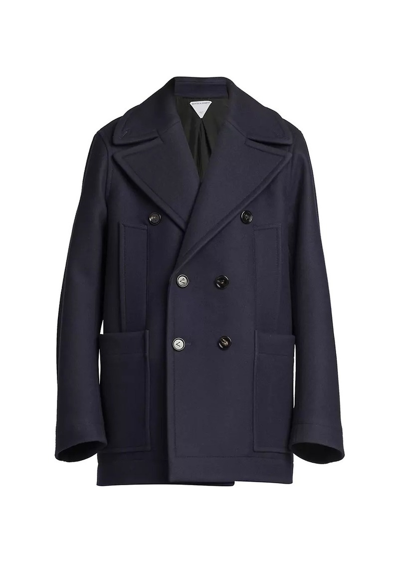 Bottega Veneta Felted Wool Double-Breasted Coat