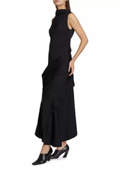 Bottega Veneta Fluid Draped Floor-Length Dress