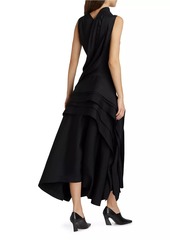 Bottega Veneta Fluid Draped Floor-Length Dress