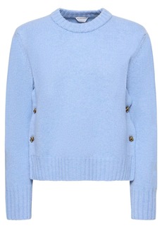 Bottega Veneta Heavy Wool Sweater W/ Knot Buttons