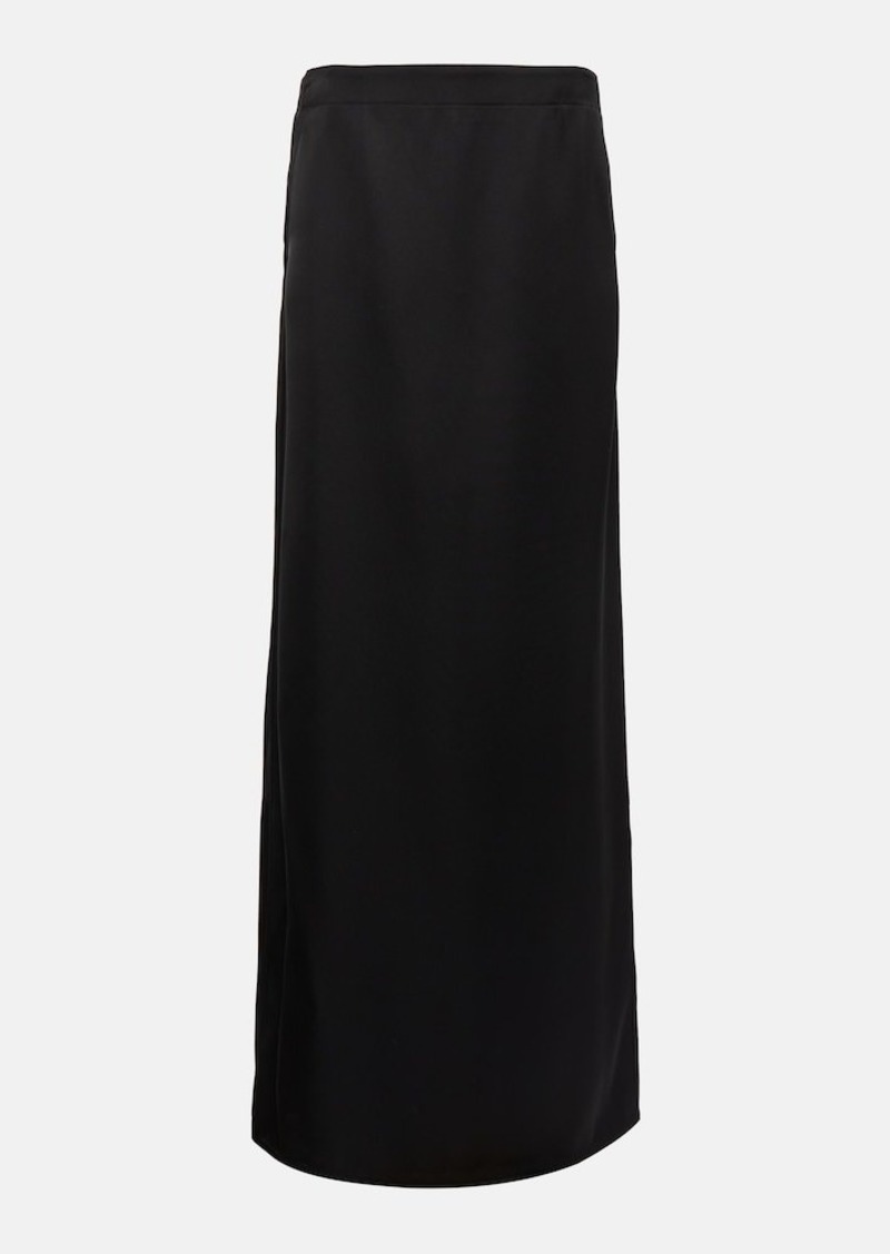 Bottega Veneta High-rise twill slip skirt