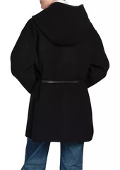 Bottega Veneta Hooded Wool & Cashmere Wrap Coat