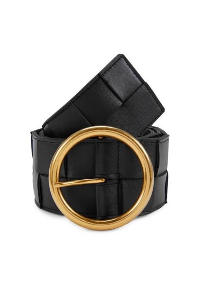 Bottega Veneta Intrecciato Leather Belt