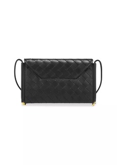 Bottega Veneta Intrecciato Leather Envelope Wallet-On-Chain Bag