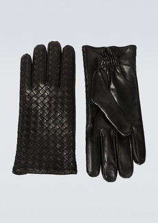 Bottega Veneta Intrecciato leather gloves