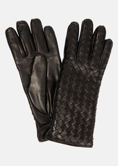 Bottega Veneta Intrecciato leather gloves