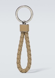 Bottega Veneta Intreccio leather key chain