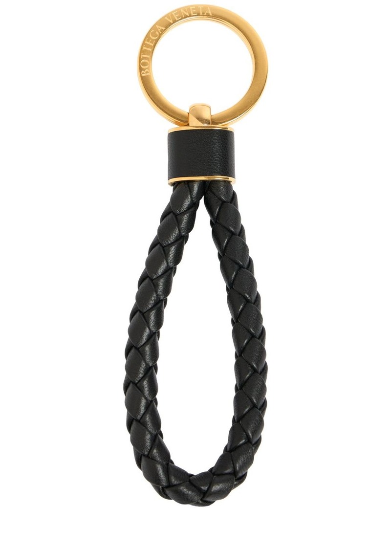 Bottega Veneta Intreccio Leather Key Ring