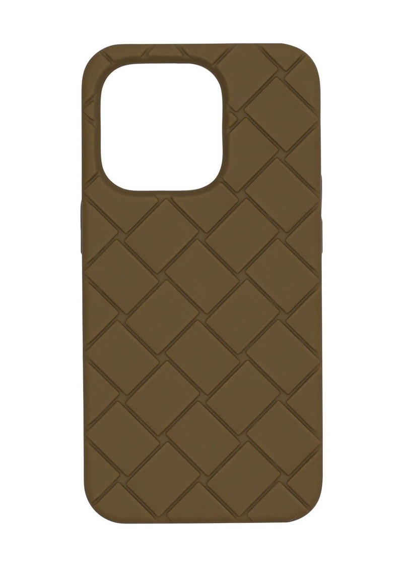 Bottega Veneta Intreccio Silicone Iphone 14 Pro Case