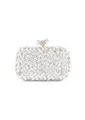 Bottega Veneta Knot Intreccio Sequined Leather Minaudière