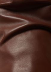 Bottega Veneta Leather Asymmetric Midi Dress