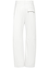 Bottega Veneta Leather Rounded Leg Pants