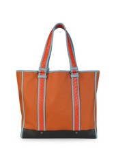 Bottega Veneta Leather Trim & Canvas Tote