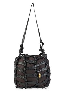 Bottega Veneta Leather Trim Shoulder Bag