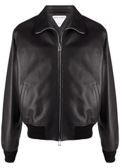 Bottega Veneta leather zip-up jacket